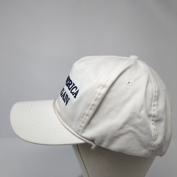 Make America Great Again Snapnback Hat White One Size Adjustable Rope Cali-Fame - Picture 4 of 9